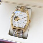 Rolex Datejust Men 316L Steel 42mm Tonneau White Gold/Two-tone RG/YG Band Watch